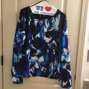 Multi colored long sleeve blouse